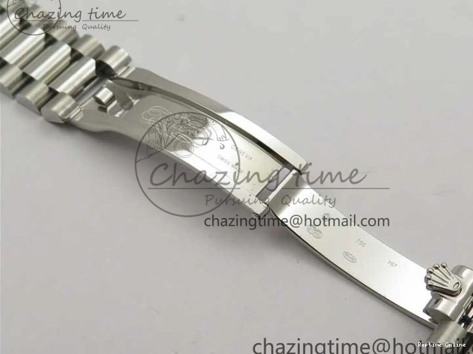 0114 Affordable Day-Date 40mm 228239 BP New Dial Version 904 SS Green Stick Markers Dial on SS President Bracelet A 2817